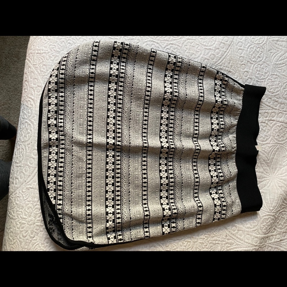 Knit mini skirt